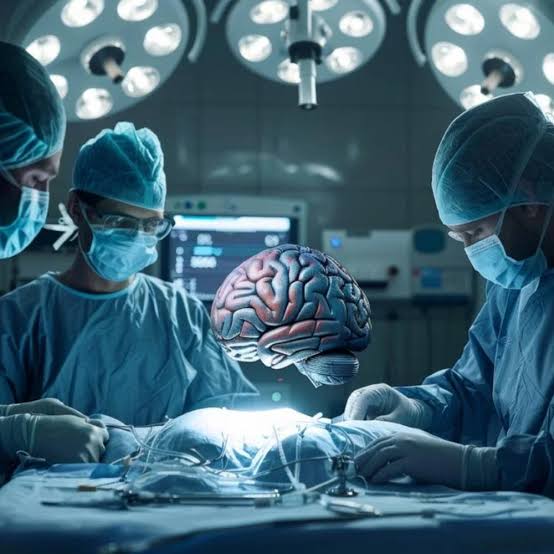Neurosurgery team preparing for a procedure